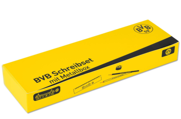 Preview: Borussia Dortmund - Schreibset mit Metallbox